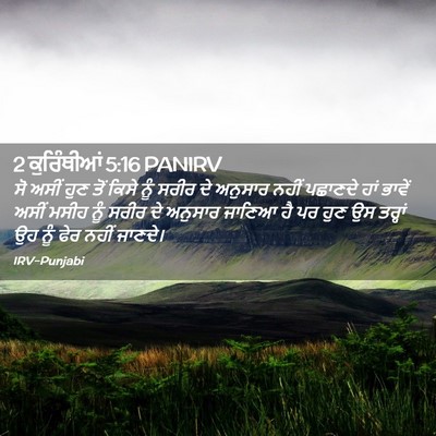Picture 02 - 2 ਕੁਰਿੰਥੀਆਂ 5:16 PANIRV - ਸੋ ਅਸੀਂ ਹੁਣ ਤੋਂ - Bible Verse Picture
