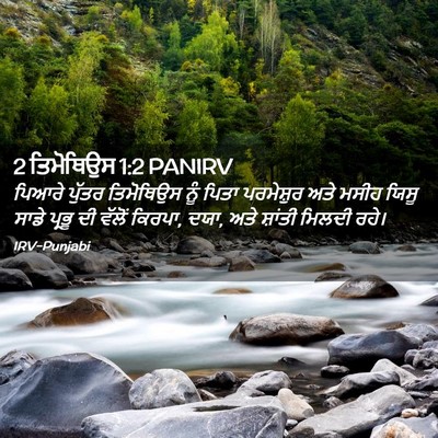 Picture 02 - 2 ਤਿਮੋਥਿਉਸ 1:2 PANIRV - ਪਿਆਰੇ ਪੁੱਤਰ - Bible Verse Picture