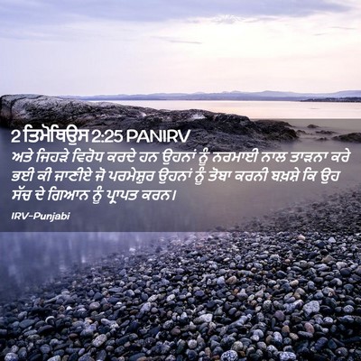 Picture 02 - 2 ਤਿਮੋਥਿਉਸ 2:25 PANIRV - ਅਤੇ ਜਿਹੜੇ ਵਿਰੋਧ - Bible Verse Picture