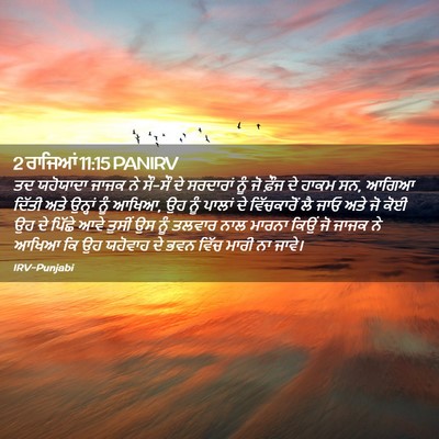 Picture 02 - 2 ਰਾਜਿਆਂ 11:15 PANIRV - ਤਦ ਯਹੋਯਾਦਾ ਜਾਜਕ ਨੇ - Bible Verse Picture