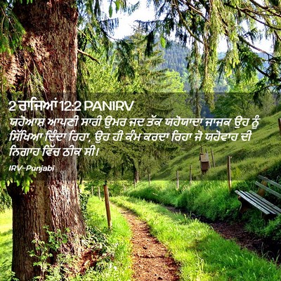 Picture 02 - 2 ਰਾਜਿਆਂ 12:2 PANIRV - ਯਹੋਆਸ਼ ਆਪਣੀ ਸਾਰੀ - Bible Verse Picture