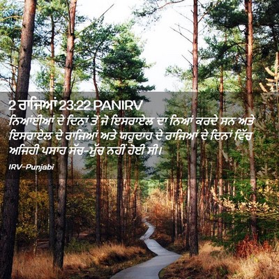 Picture 02 - 2 ਰਾਜਿਆਂ 23:22 PANIRV - ਨਿਆਂਈਆਂ ਦੇ ਦਿਨਾਂ - Bible Verse Picture