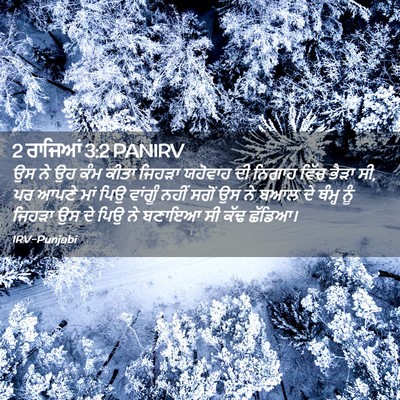 Picture 02 - 2 ਰਾਜਿਆਂ 3:2 PANIRV - ਉਸ ਨੇ ਉਹ ਕੰਮ ਕੀਤਾ - Bible Verse Picture