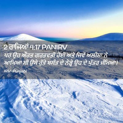 Picture 02 - 2 ਰਾਜਿਆਂ 4:17 PANIRV - ਪਰ ਉਹ ਔਰਤ ਗਰਭਵਤੀ - Bible Verse Picture