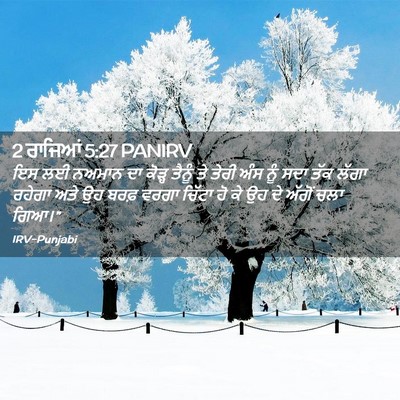 Picture 02 - 2 ਰਾਜਿਆਂ 5:27 PANIRV - ਇਸ ਲਈ ਨਅਮਾਨ ਦਾ - Bible Verse Picture