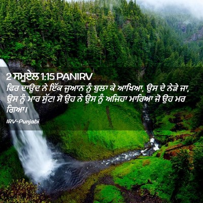 Picture 02 - 2 ਸਮੂਏਲ 1:15 PANIRV - ਫਿਰ ਦਾਊਦ ਨੇ ਇੱਕ - Bible Verse Picture