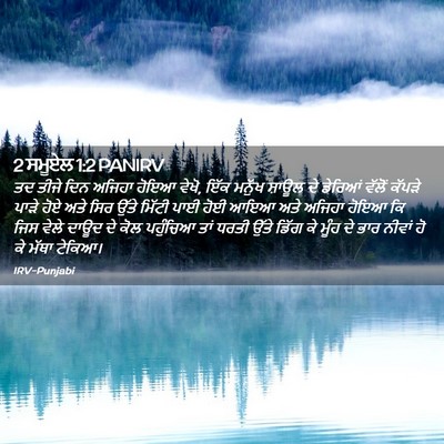 Picture 02 - 2 ਸਮੂਏਲ 1:2 PANIRV - ਤਦ ਤੀਜੇ ਦਿਨ ਅਜਿਹਾ - Bible Verse Picture