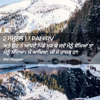 Picture 02 - 2 ਸਮੂਏਲ 1:7 PANIRV - ਅਤੇ ਉਹ ਨੇ ਆਪਣੇ - Bible Verse Picture