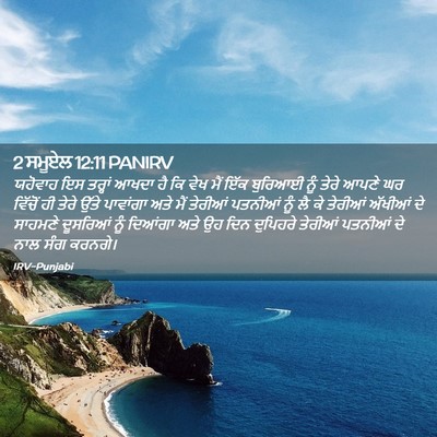 Picture 02 - 2 ਸਮੂਏਲ 12:11 PANIRV - ਯਹੋਵਾਹ ਇਸ ਤਰ੍ਹਾਂ - Bible Verse Picture