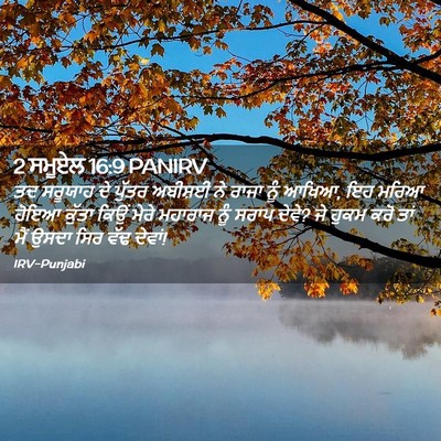 Picture 02 - 2 ਸਮੂਏਲ 16:9 PANIRV - ਤਦ ਸਰੂਯਾਹ ਦੇ ਪੁੱਤਰ - Bible Verse Picture