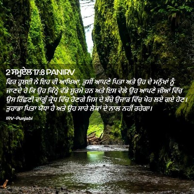 Picture 02 - 2 ਸਮੂਏਲ 17:8 PANIRV - ਫਿਰ ਹੂਸ਼ਈ ਨੇ ਇਹ ਵੀ - Bible Verse Picture