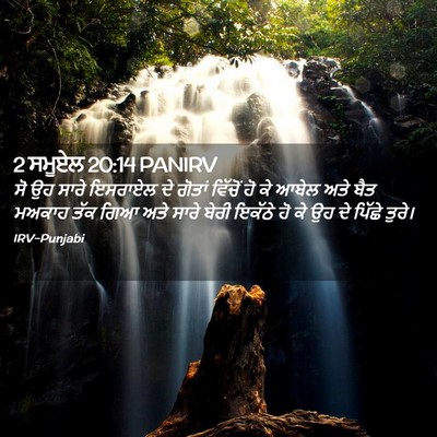 Picture 02 - 2 ਸਮੂਏਲ 20:14 PANIRV - ਸੋ ਉਹ ਸਾਰੇ ਇਸਰਾਏਲ - Bible Verse Picture