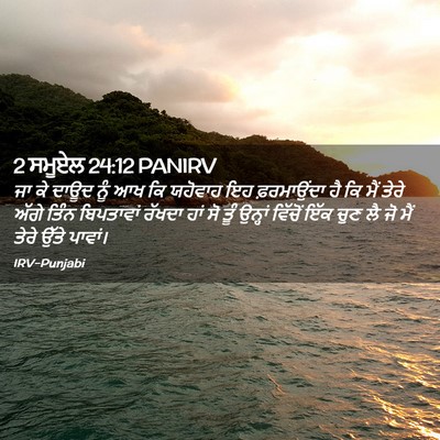 Picture 02 - 2 ਸਮੂਏਲ 24:12 PANIRV - ਜਾ ਕੇ ਦਾਊਦ ਨੂੰ ਆਖ - Bible Verse Picture