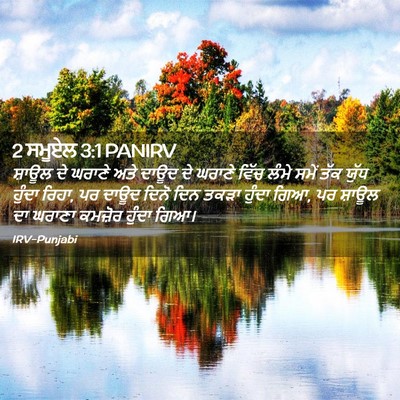 Picture 02 - 2 ਸਮੂਏਲ 3:1 PANIRV - ਸ਼ਾਊਲ ਦੇ ਘਰਾਣੇ ਅਤੇ - Bible Verse Picture