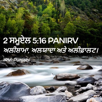 Picture 02 - 2 ਸਮੂਏਲ 5:16 PANIRV - ਅਲੀਸ਼ਾਮਾ, ਅਲਯਾਦਾ - Bible Verse Picture