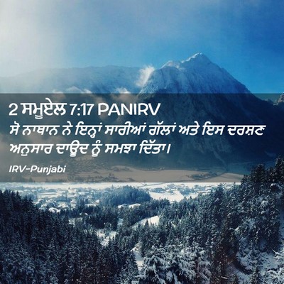 Picture 02 - 2 ਸਮੂਏਲ 7:17 PANIRV - ਸੋ ਨਾਥਾਨ ਨੇ ਇਨ੍ਹਾਂ - Bible Verse Picture
