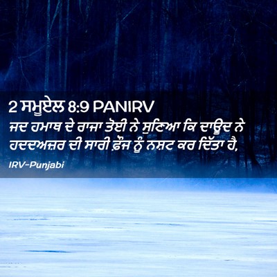 Picture 02 - 2 ਸਮੂਏਲ 8:9 PANIRV - ਜਦ ਹਮਾਥ ਦੇ ਰਾਜਾ ਤੋਈ - Bible Verse Picture