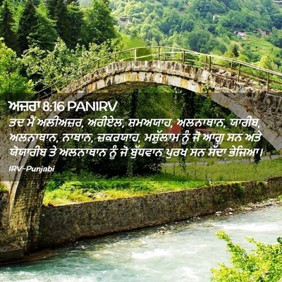 Picture 02 - ਅਜ਼ਰਾ 8:16 PANIRV - ਤਦ ਮੈਂ ਅਲੀਅਜ਼ਰ, - Bible Verse Picture