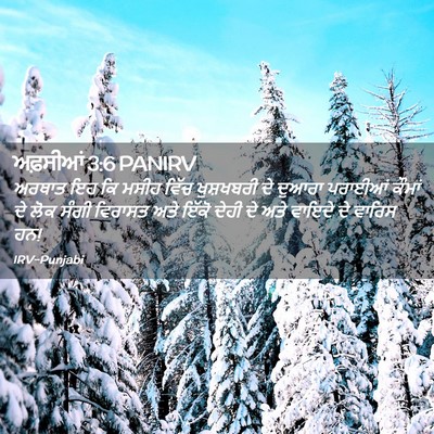 Picture 02 - ਅਫ਼ਸੀਆਂ 3:6 PANIRV - ਅਰਥਾਤ ਇਹ ਕਿ ਮਸੀਹ - Bible Verse Picture