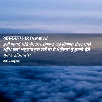 Picture 02 - ਅਸਤਸਨਾ 1:13 PANIRV - ਤੁਸੀਂ ਆਪਣੇ ਵਿੱਚੋਂ - Bible Verse Picture