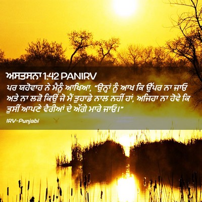Picture 02 - ਅਸਤਸਨਾ 1:42 PANIRV - ਪਰ ਯਹੋਵਾਹ ਨੇ ਮੈਨੂੰ - Bible Verse Picture