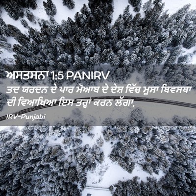 Picture 02 - ਅਸਤਸਨਾ 1:5 PANIRV - ਤਦ ਯਰਦਨ ਦੇ ਪਾਰ ਮੋਆਬ - Bible Verse Picture