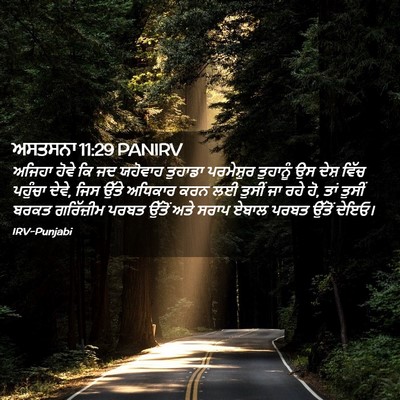 Picture 02 - ਅਸਤਸਨਾ 11:29 PANIRV - ਅਜਿਹਾ ਹੋਵੇ ਕਿ ਜਦ - Bible Verse Picture