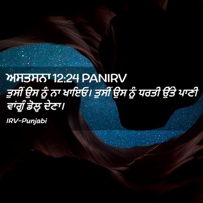 Picture 02 - ਅਸਤਸਨਾ 12:24 PANIRV - ਤੁਸੀਂ ਉਸ ਨੂੰ ਨਾ - Bible Verse Picture