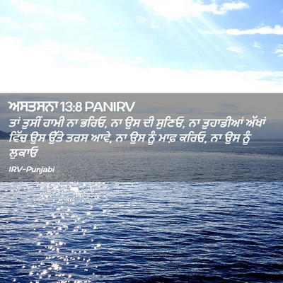 Picture 02 - ਅਸਤਸਨਾ 13:8 PANIRV - ਤਾਂ ਤੁਸੀਂ ਹਾਮੀ ਨਾ - Bible Verse Picture