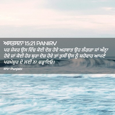 Picture 02 - ਅਸਤਸਨਾ 15:21 PANIRV - ਪਰ ਜੇਕਰ ਉਸ ਵਿੱਚ ਕੋਈ - Bible Verse Picture