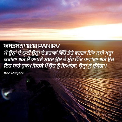 Picture 02 - ਅਸਤਸਨਾ 18:18 PANIRV - ਮੈਂ ਉਨ੍ਹਾਂ ਦੇ ਲਈ - Bible Verse Picture