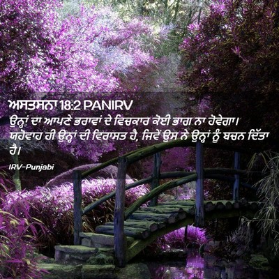 Picture 02 - ਅਸਤਸਨਾ 18:2 PANIRV - ਉਨ੍ਹਾਂ ਦਾ ਆਪਣੇ - Bible Verse Picture