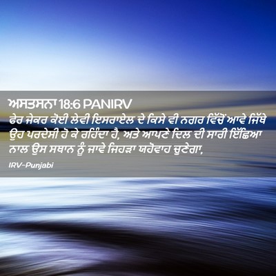 Picture 02 - ਅਸਤਸਨਾ 18:6 PANIRV - ਫੇਰ ਜੇਕਰ ਕੋਈ ਲੇਵੀ - Bible Verse Picture