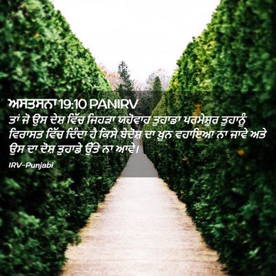 Picture 02 - ਅਸਤਸਨਾ 19:10 PANIRV - ਤਾਂ ਜੋ ਉਸ ਦੇਸ਼ ਵਿੱਚ - Bible Verse Picture
