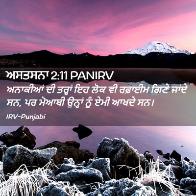 Picture 02 - ਅਸਤਸਨਾ 2:11 PANIRV - ਅਨਾਕੀਆਂ ਦੀ ਤਰ੍ਹਾਂ - Bible Verse Picture