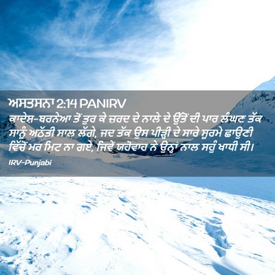 Picture 02 - ਅਸਤਸਨਾ 2:14 PANIRV - ਕਾਦੇਸ਼-ਬਰਨੇਆ ਤੋਂ - Bible Verse Picture