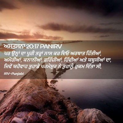 Picture 02 - ਅਸਤਸਨਾ 20:17 PANIRV - ਪਰ ਉਨ੍ਹਾਂ ਦਾ ਪੂਰੀ - Bible Verse Picture
