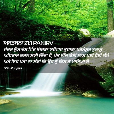 Picture 02 - ਅਸਤਸਨਾ 21:1 PANIRV - ਜੇਕਰ ਉਸ ਦੇਸ਼ ਵਿੱਚ - Bible Verse Picture