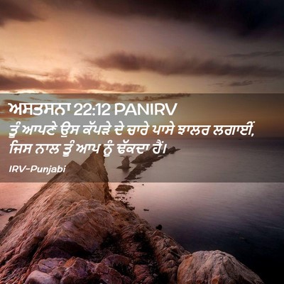 Picture 02 - ਅਸਤਸਨਾ 22:12 PANIRV - ਤੂੰ ਆਪਣੇ ਉਸ ਕੱਪੜੇ - Bible Verse Picture