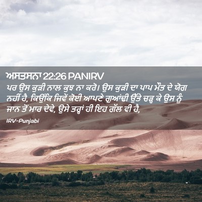 Picture 02 - ਅਸਤਸਨਾ 22:26 PANIRV - ਪਰ ਉਸ ਕੁੜੀ ਨਾਲ ਕੁਝ - Bible Verse Picture