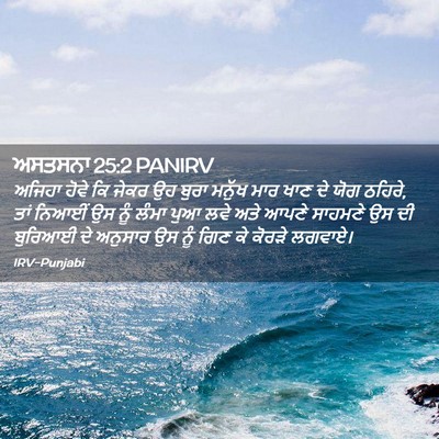 Picture 02 - ਅਸਤਸਨਾ 25:2 PANIRV - ਅਜਿਹਾ ਹੋਵੇ ਕਿ ਜੇਕਰ - Bible Verse Picture