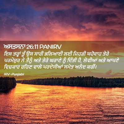 Picture 02 - ਅਸਤਸਨਾ 26:11 PANIRV - ਇਸ ਤਰ੍ਹਾਂ ਤੂੰ ਉਸ - Bible Verse Picture