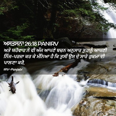 Picture 02 - ਅਸਤਸਨਾ 26:18 PANIRV - ਅਤੇ ਯਹੋਵਾਹ ਨੇ ਵੀ - Bible Verse Picture