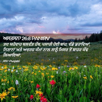 Picture 02 - ਅਸਤਸਨਾ 26:8 PANIRV - ਤਦ ਯਹੋਵਾਹ ਬਲਵੰਤ - Bible Verse Picture