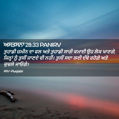 Picture 02 - ਅਸਤਸਨਾ 28:33 PANIRV - ਤੁਹਾਡੀ ਜ਼ਮੀਨ ਦਾ ਫਲ - Bible Verse Picture