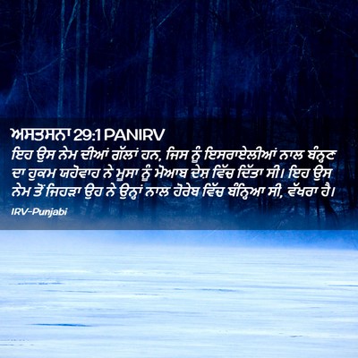 Picture 02 - ਅਸਤਸਨਾ 29:1 PANIRV - ਇਹ ਉਸ ਨੇਮ ਦੀਆਂ - Bible Verse Picture