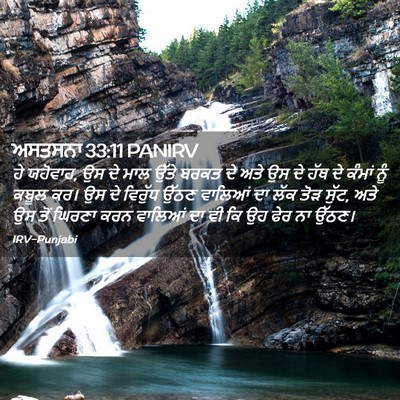 Picture 02 - ਅਸਤਸਨਾ 33:11 PANIRV - ਹੇ ਯਹੋਵਾਹ, ਉਸ ਦੇ - Bible Verse Picture