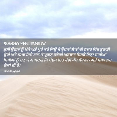 Picture 02 - ਅਸਤਸਨਾ 4:6 PANIRV - ਤੁਸੀਂ ਉਹਨਾਂ ਨੂੰ - Bible Verse Picture