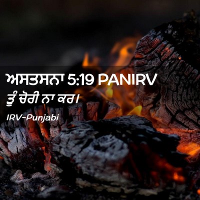 Picture 02 - ਅਸਤਸਨਾ 5:19 PANIRV - ਤੂੰ ਚੋਰੀ ਨਾ - Bible Verse Picture