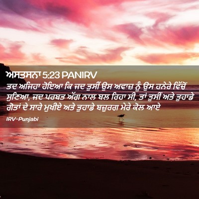 Picture 02 - ਅਸਤਸਨਾ 5:23 PANIRV - ਤਦ ਅਜਿਹਾ ਹੋਇਆ ਕਿ ਜਦ - Bible Verse Picture